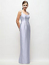 Side View Thumbnail - Silver Dove Scoop Neck Satin Column Maxi Dress