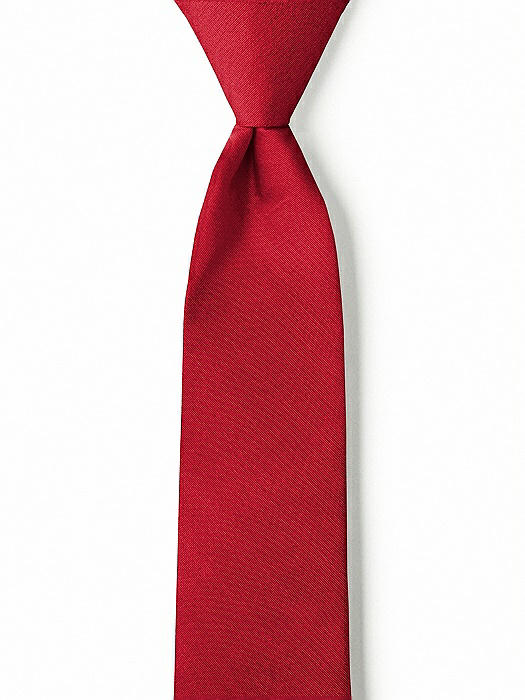 Peau de Soie Boy's 14" Zip Necktie by After Six