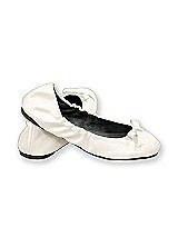 Rear View Thumbnail - Ivory Flower Girl Shoes