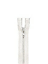 Front View Thumbnail - Ivory Zipper - 24" hidden