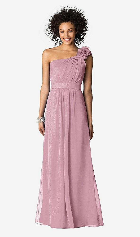 Front View - Dusty Pink After Six Bridesmaids Style 6611