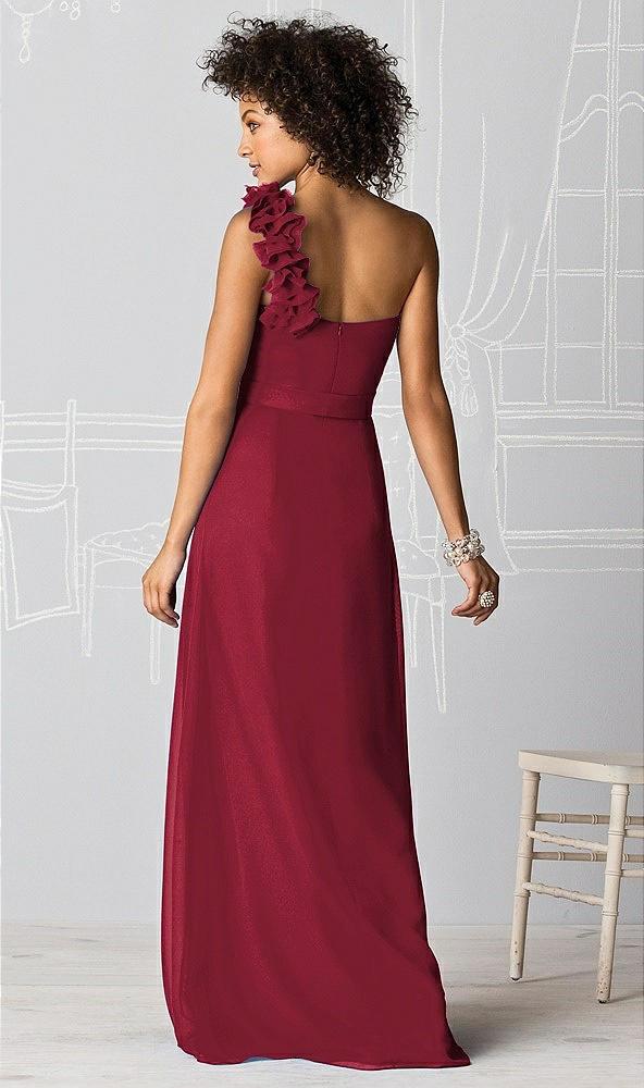 Back View - Burgundy After Six Bridesmaids Style 6611