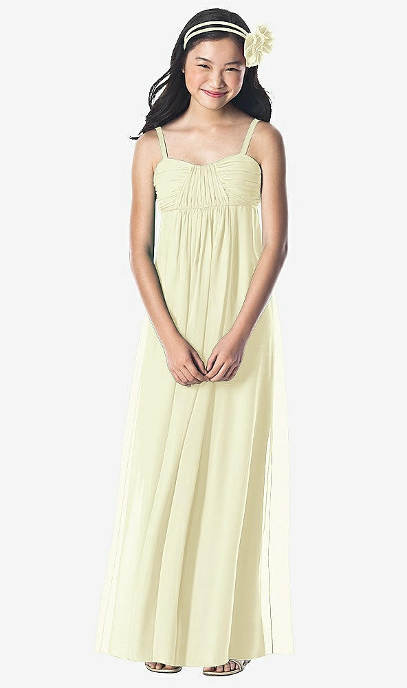 Front View - Butter Yellow Dessy Collection Junior Bridesmaid Style JR835