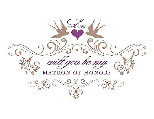 Will You Be My Matron of Honor Card - Classic
