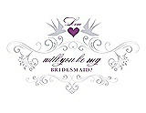 Front View Thumbnail - Dove & Orchid Will You Be My Bridesmaid Card - Classic