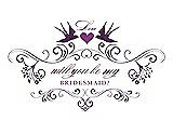 Front View Thumbnail - African Violet & Orchid Will You Be My Bridesmaid Card - Classic