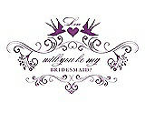 Front View Thumbnail - Dahlia & Orchid Will You Be My Bridesmaid Card - Classic