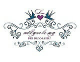 Front View Thumbnail - Mosaic & Orchid Will You Be My Bridesmaid Card - Classic