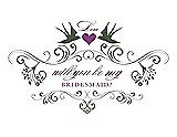 Front View Thumbnail - Moss & Orchid Will You Be My Bridesmaid Card - Classic