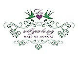 Front View Thumbnail - Juniper & Orchid Will You Be My Maid of Honor Card - Classic