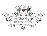 Front View Thumbnail - Clover & Orchid Will You Be My Maid of Honor Card - Classic