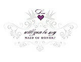 Front View Thumbnail - Starlight & Orchid Will You Be My Maid of Honor Card - Classic