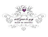 Front View Thumbnail - Sterling & Orchid Will You Be My Maid of Honor Card - Classic
