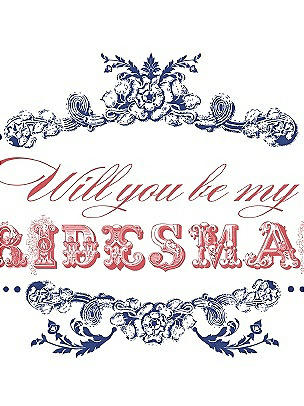 Will You Be My Bridesmaid Card - Vintage