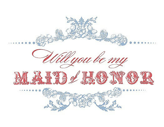 Will You Be My Maid of Honor Card - Vintage