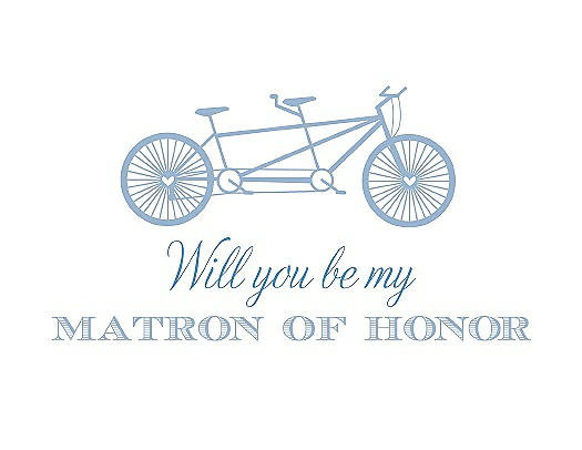 Will You Be My Matron of Honor Card - Bike