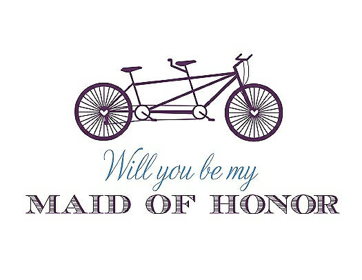 Will You Be My Maid of Honor - Bike
