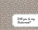 Front View Thumbnail - Cappuccino & Ebony Will You Be My Bridesmaid Card - Petal