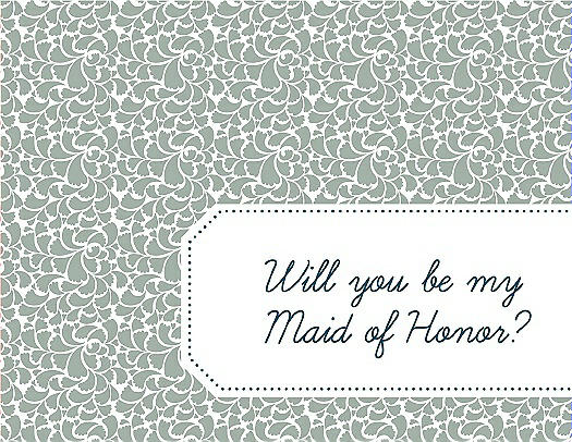 Will You Be My Maid of Honor Card - Petal