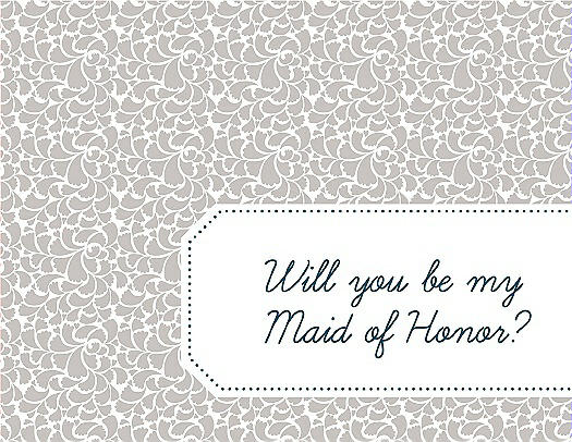 Will You Be My Maid of Honor Card - Petal