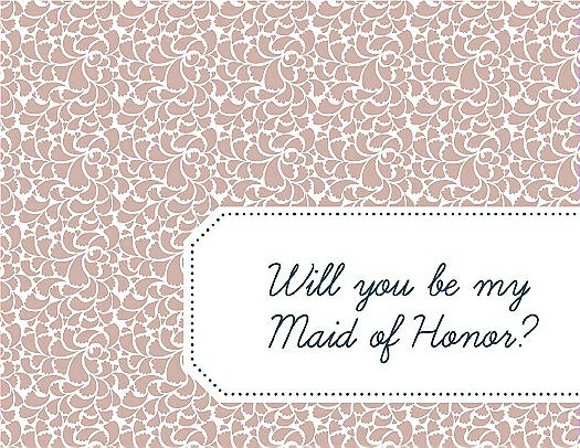 Will You Be My Maid of Honor Card - Petal
