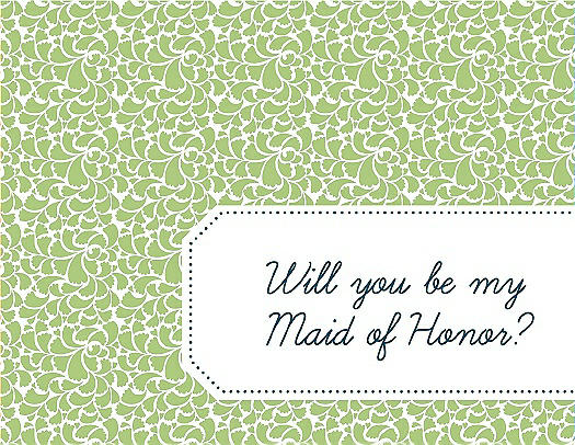 Will You Be My Maid of Honor Card - Petal