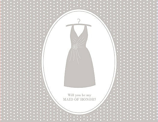 Will You Be My Maid of Honor Card - Dress