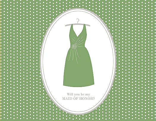 Will You Be My Maid of Honor Card - Dress