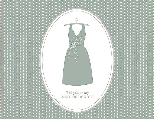 Will You Be My Maid of Honor Card - Dress