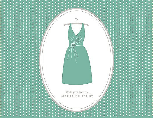 Will You Be My Maid of Honor Card - Dress