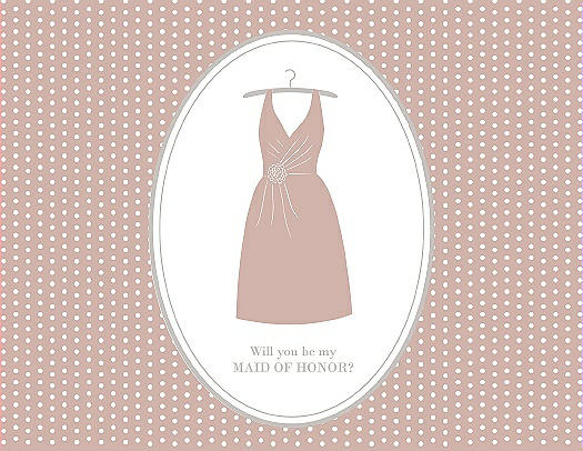 Will You Be My Maid of Honor Card - Dress