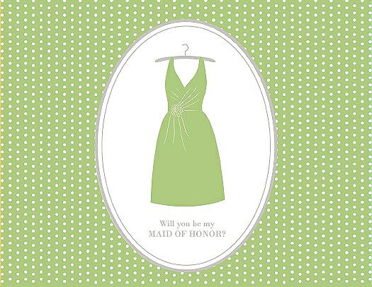 Will You Be My Maid of Honor Card - Dress
