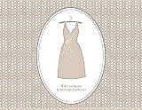 Front View Thumbnail - Cameo & Oyster Will You Be My Maid of Honor Card - Dress