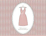 Front View Thumbnail - Petal Pink & Oyster Will You Be My Maid of Honor Card - Dress