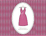 Front View Thumbnail - Pretty In Pink & Oyster Will You Be My Maid of Honor Card - Dress