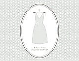 Front View Thumbnail - Starlight & Oyster Will You Be My Maid of Honor Card - Dress