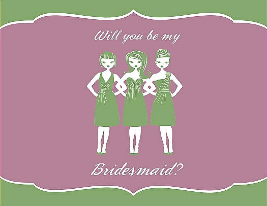 Will You Be My Bridesmaid Card - Girls