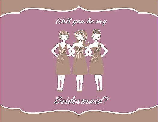 Will You Be My Bridesmaid Card - Girls
