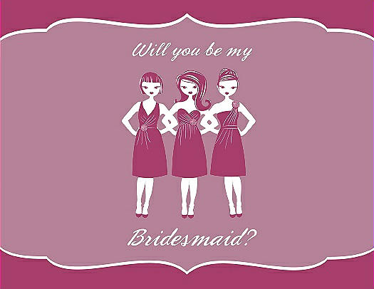 Will You Be My Bridesmaid Card - Girls
