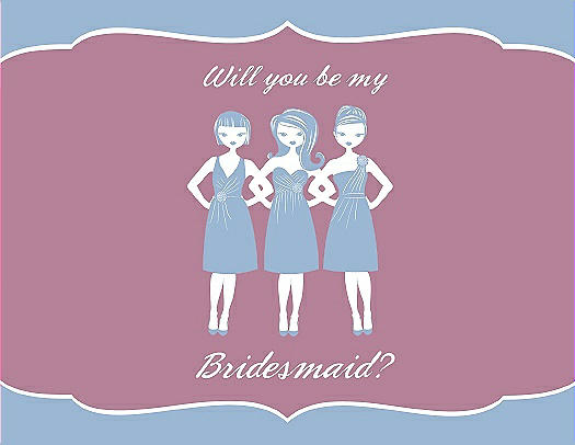 Will You Be My Bridesmaid Card - Girls