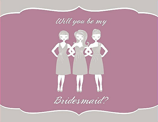 Will You Be My Bridesmaid Card - Girls