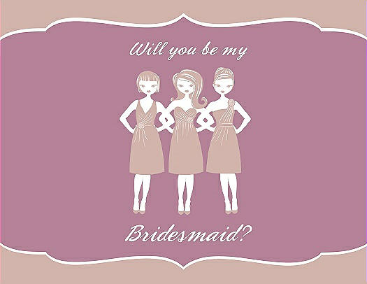 Will You Be My Bridesmaid Card - Girls
