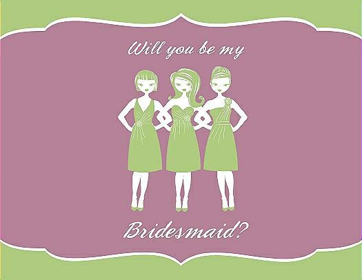 Will You Be My Bridesmaid Card - Girls