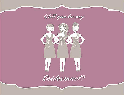 Will You Be My Bridesmaid Card - Girls