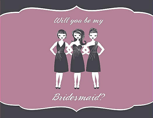 Will You Be My Bridesmaid Card - Girls