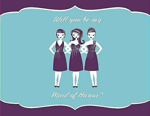 Will You Be My Maid of Honor Card - Girls