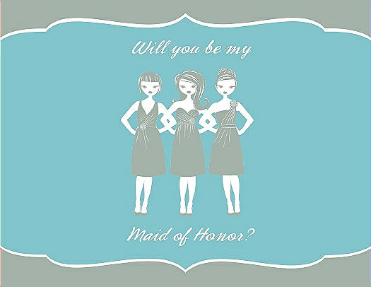Will You Be My Maid of Honor Card - Girls