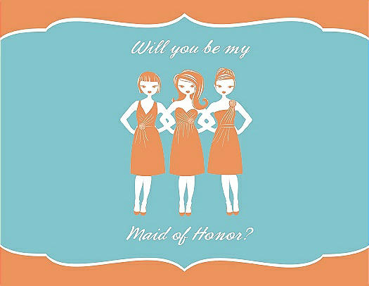 Will You Be My Maid of Honor Card - Girls