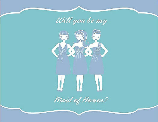 Will You Be My Maid of Honor Card - Girls