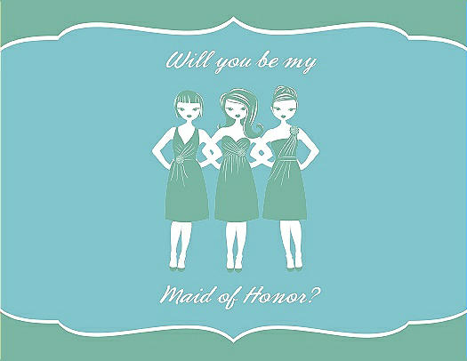 Will You Be My Maid of Honor Card - Girls